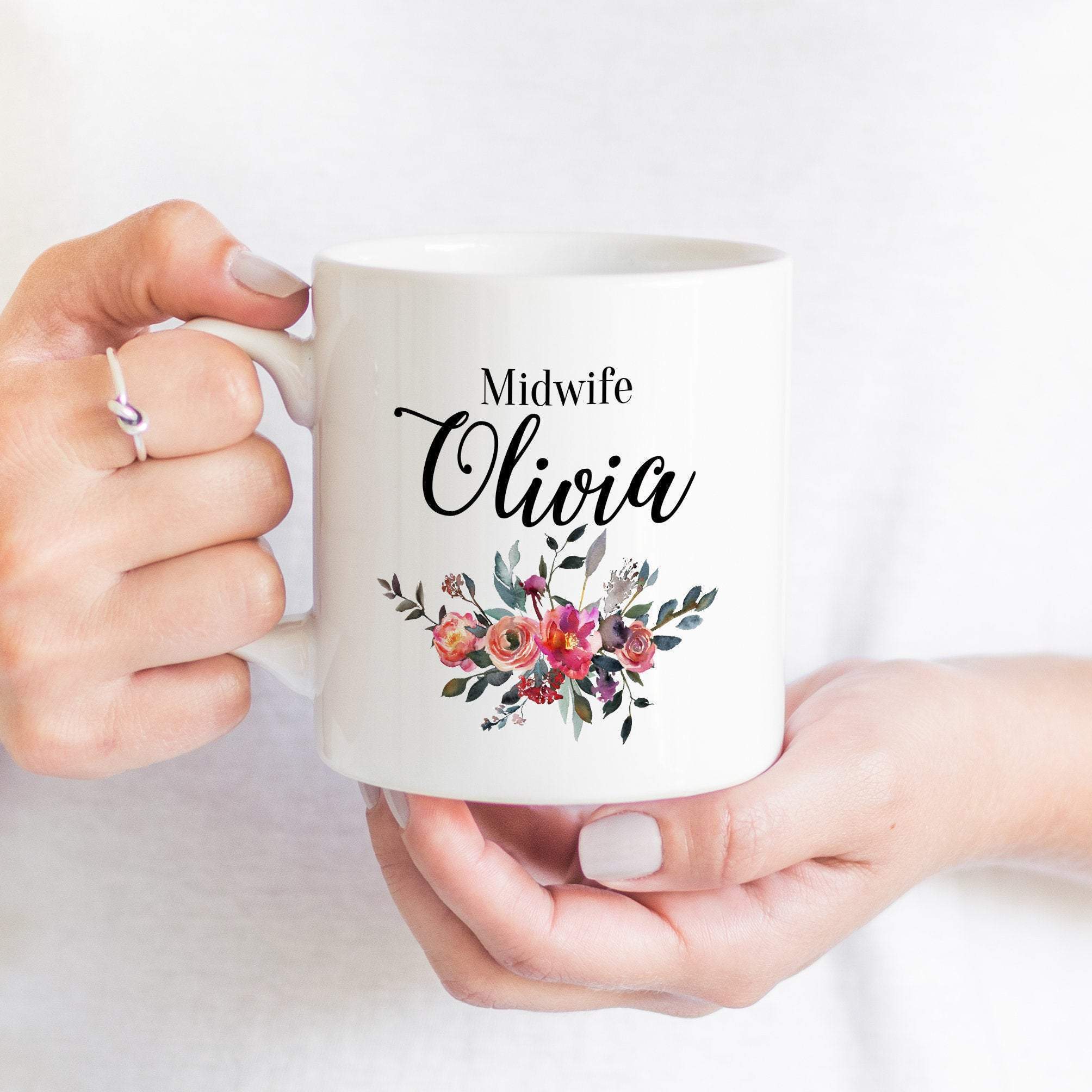 Personalised midwife mug, Gift for midwife, Midwife Thank You Gift