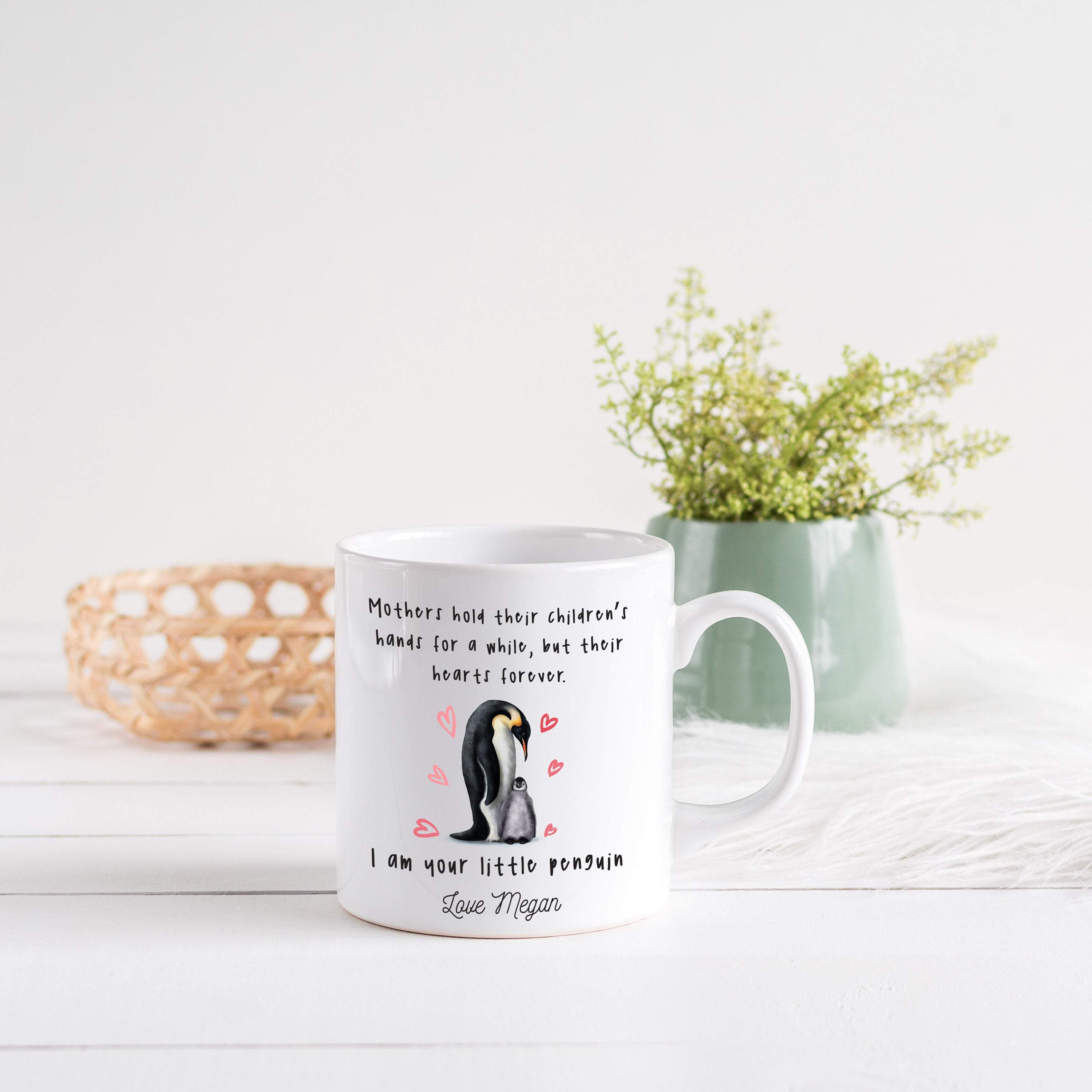 Personalised mug for mum, Mother and daughter or son, Mother's Day Gift with your note, First Mothers Day gift