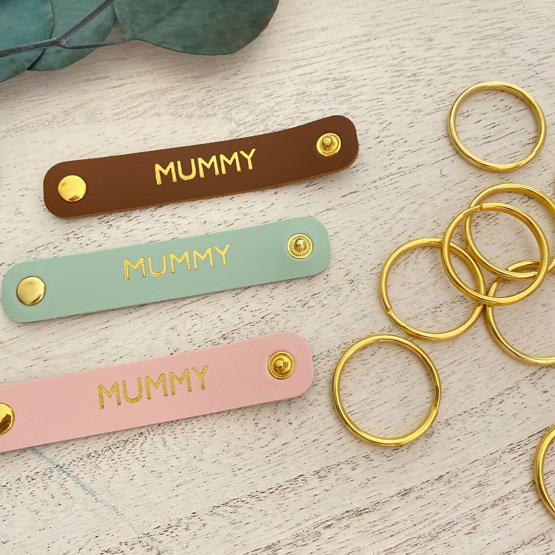 Personalised Mum Photo Keyring, Leather Photo Keychain, Mother's Day gift for her, Gift for mum
