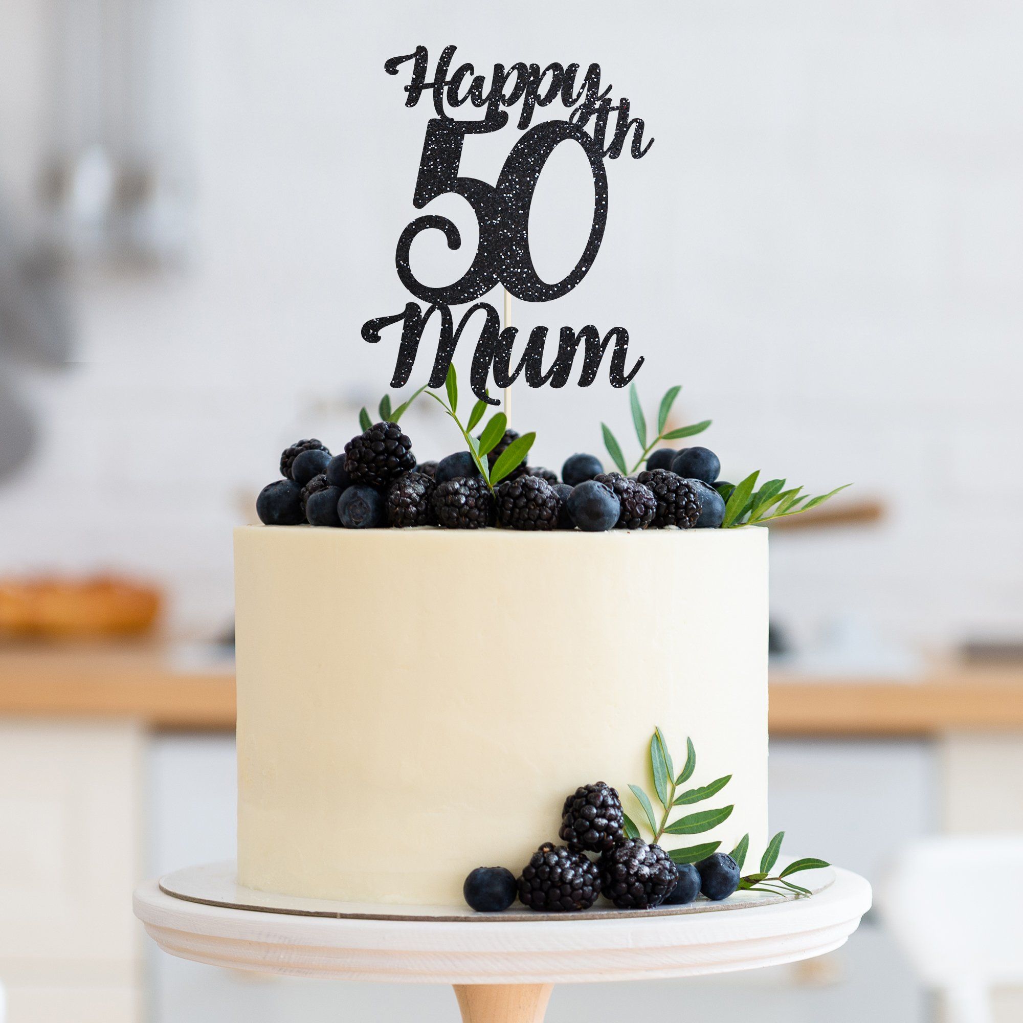 Personalised Mums Birthday Cake Topper with Age