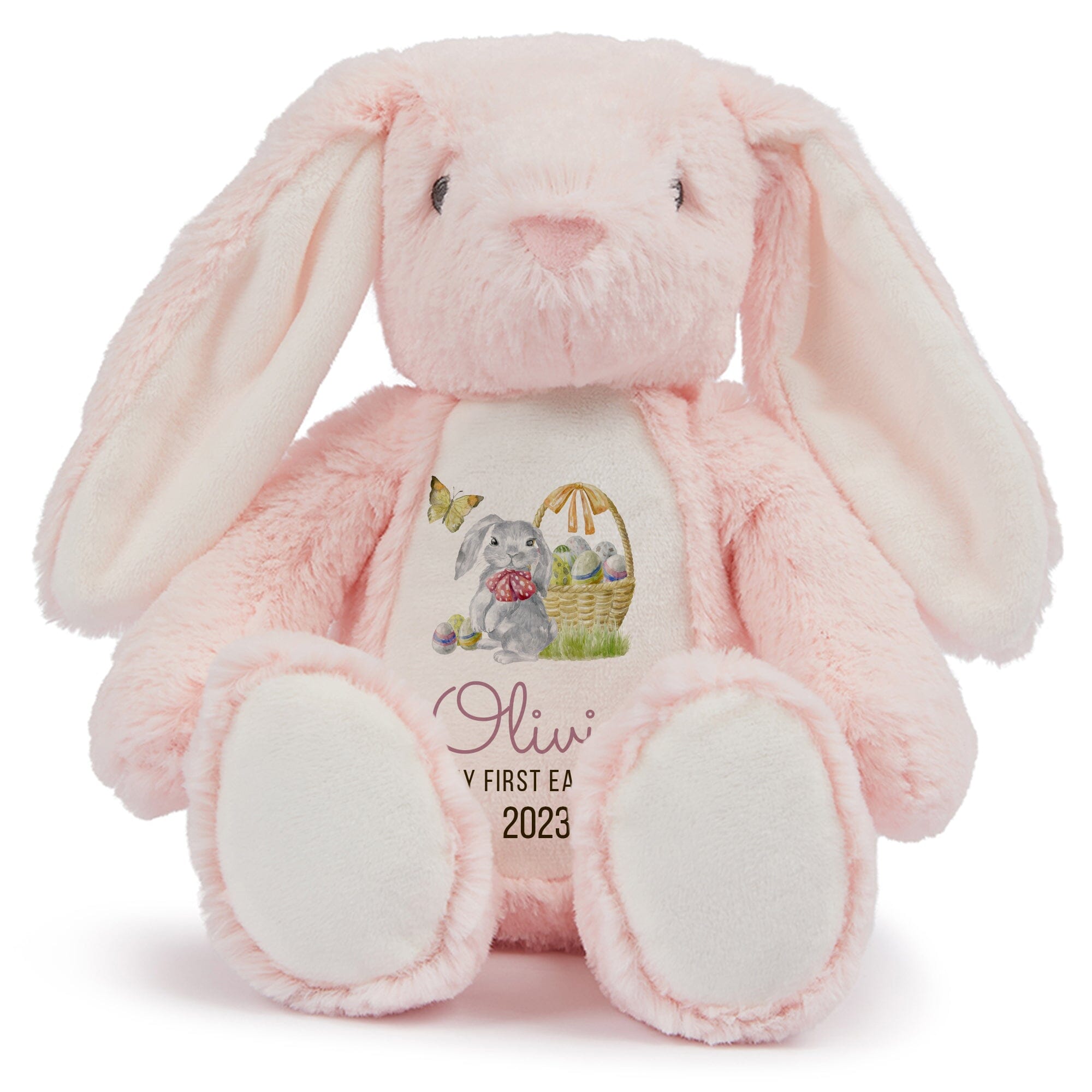 Personalised My First Easter Bunny Plush Toy with name, 35 cm