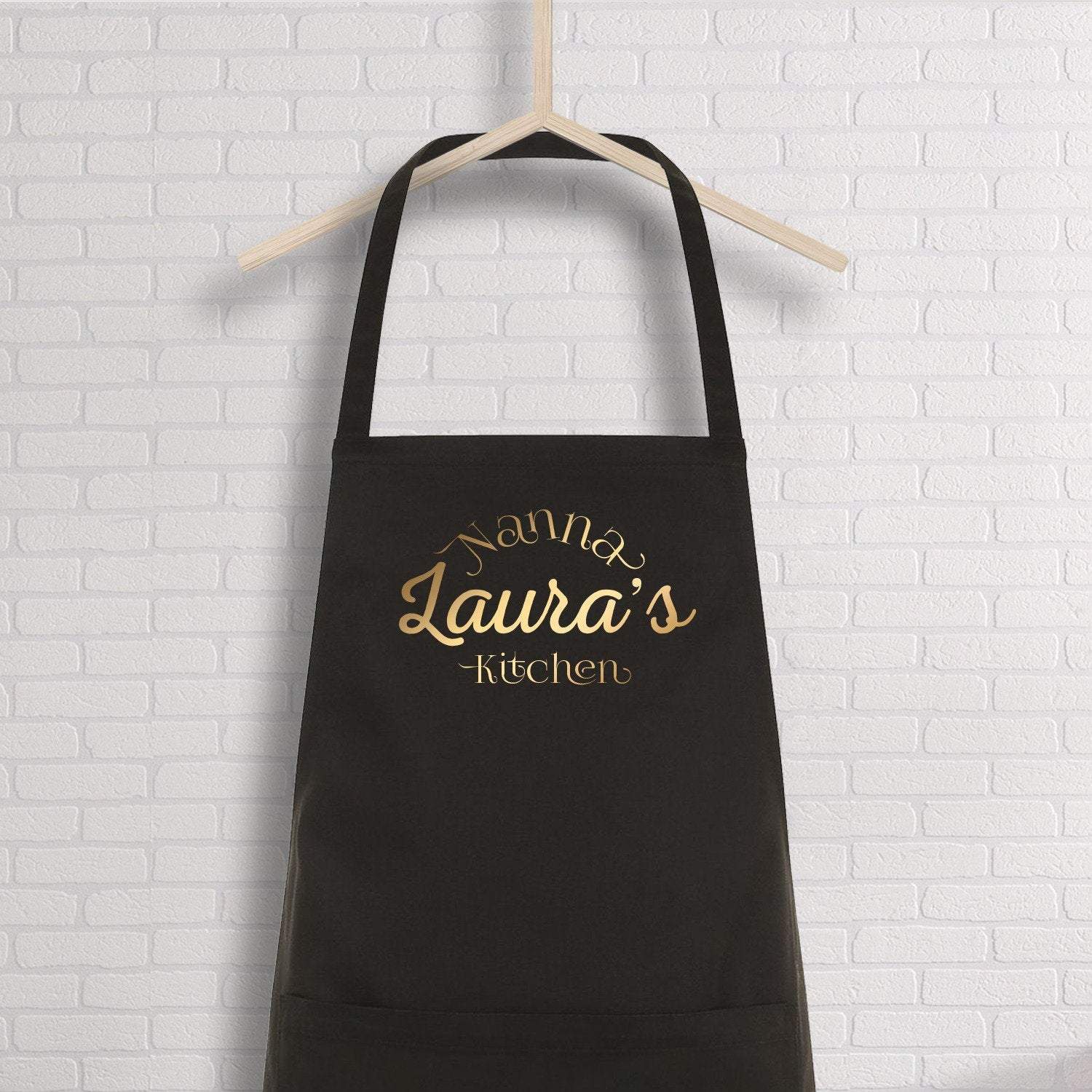 Personalised nanna kitchen apron with name, Gift For New Grandma, Pregnancy announcement