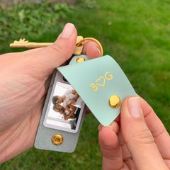Personalised Photo Keyring with Initials, Valentine's Day Birthday Anniversary Gift For Him Or Her