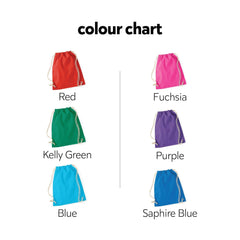 Personalised Space Rocket Pe Bag With Kids Name, 100% Cotton, Back To School Swimming Kit