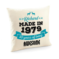 Personalised Special Birthday Cushion Cover, Suitable for All Ages