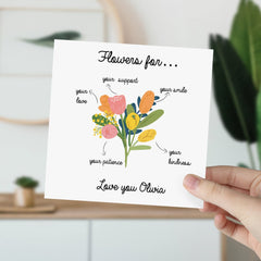 Personalised thank you card, Mum Grandma Teacher Friends Colleague Greeting Card