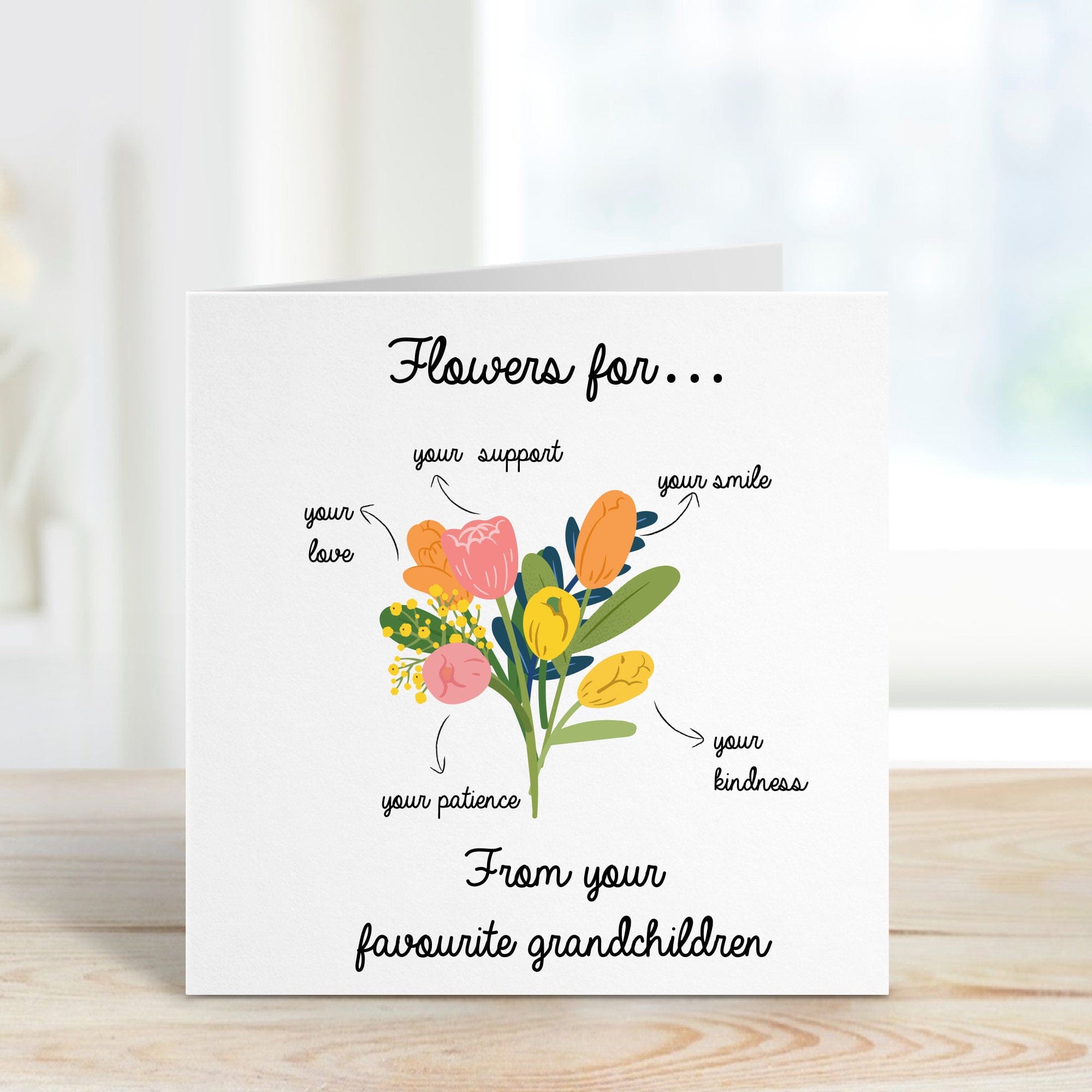 Personalised thank you card, Mum Grandma Teacher Friends Colleague Greeting Card