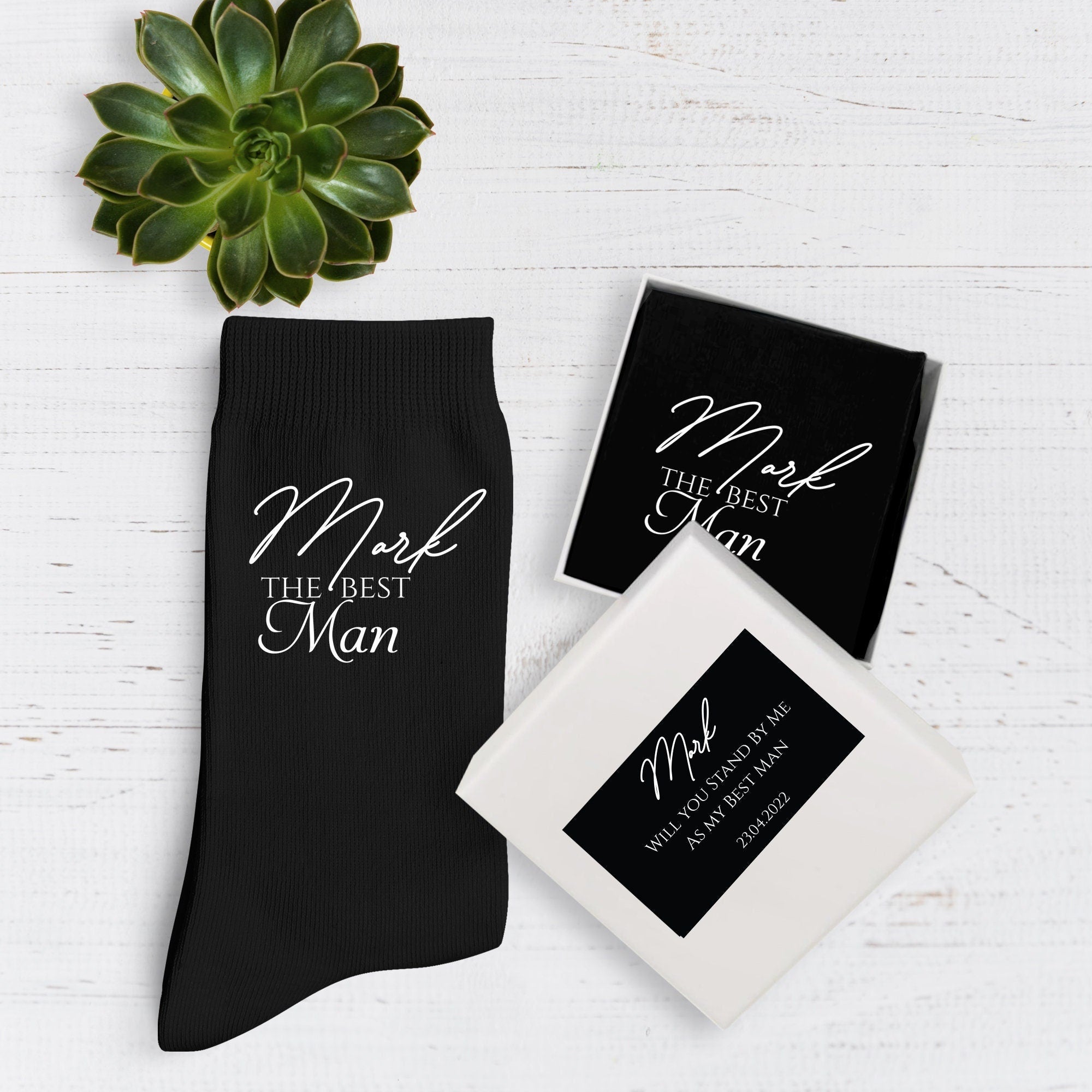 Personalised The Best Man Socks, Luxury Soft Organic BAMBOO Wedding Sock