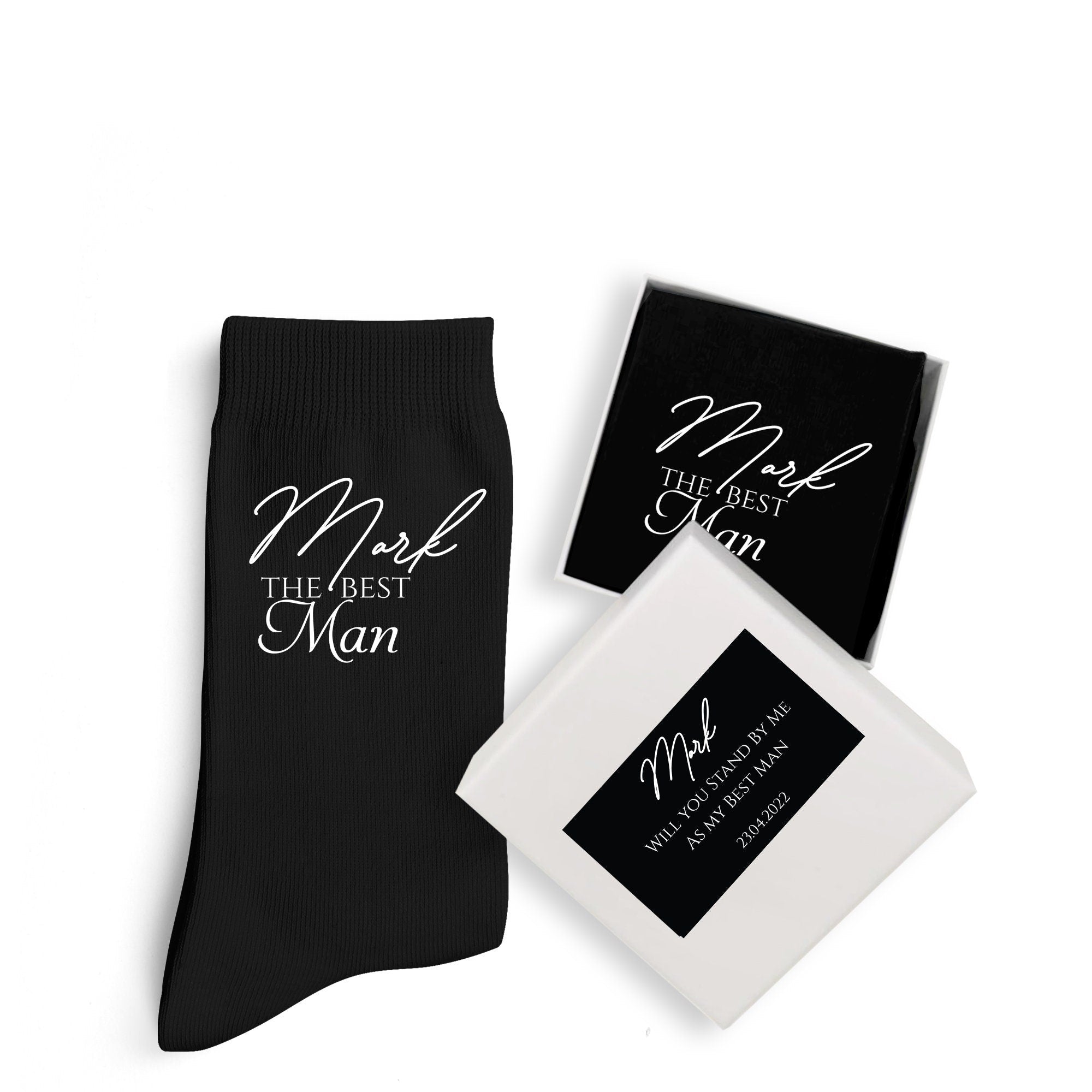 Personalised The Best Man Socks, Luxury Soft Organic BAMBOO Wedding Sock