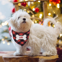 Personalised Triangle Dog Scarf With Name, Bandanas For Pets, Dog Accessories