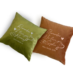 Personalised Velvet Cushion Gift for her, Gift for Auntie Mum Grandma, Mother's Day
