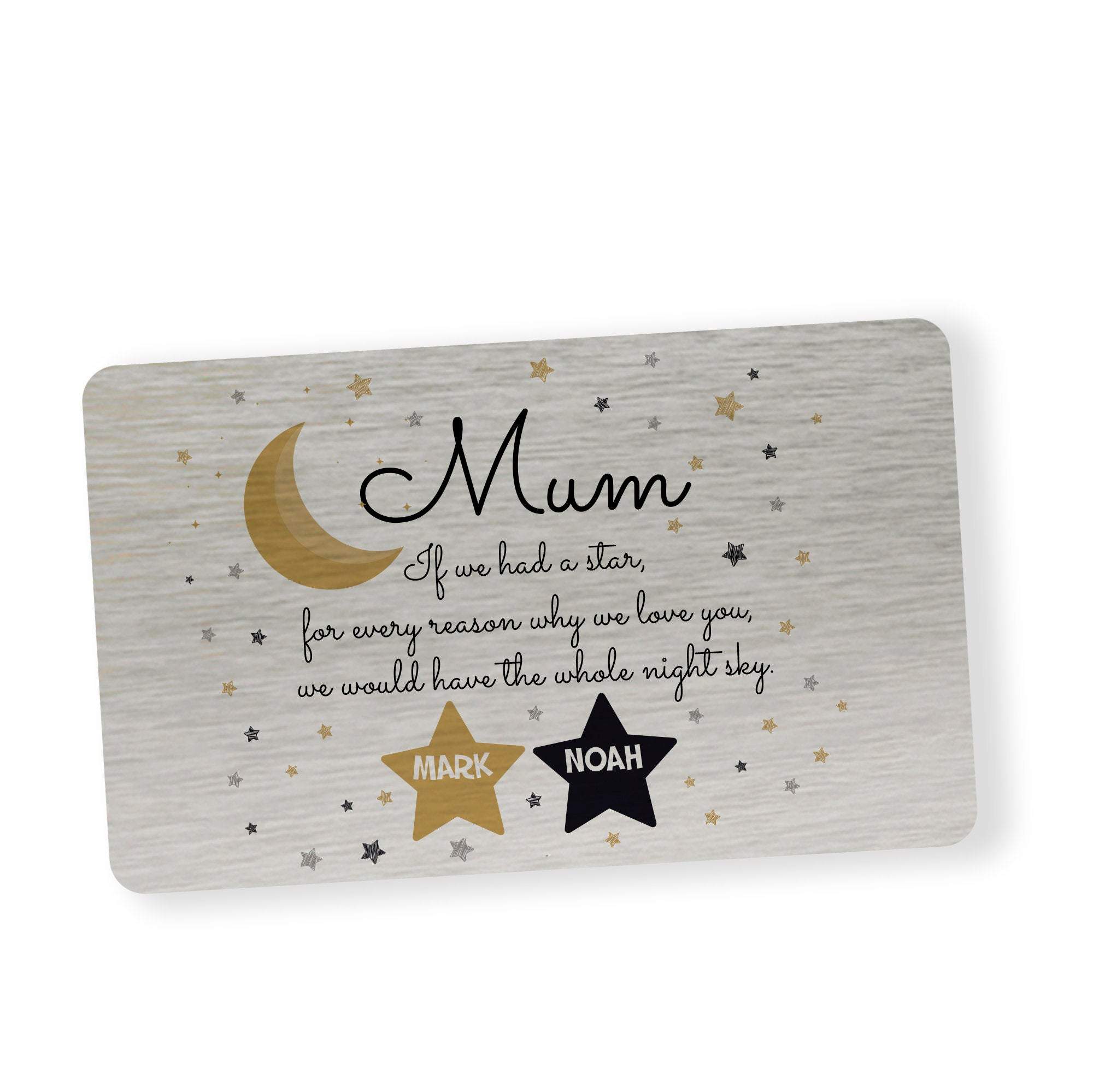 Personalised Wallet Card for mum, Mother's Day Gift, Custom Gifts for mummy, mum