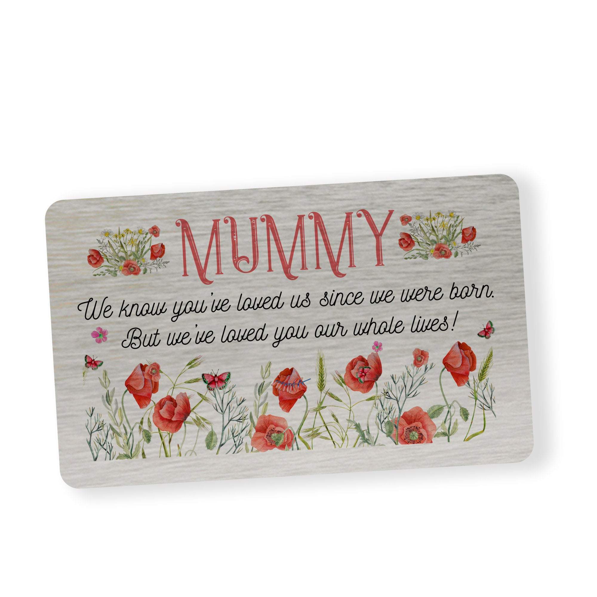 Personalised wallet card for mum. Mother's Day Gift, Gifts for mummy