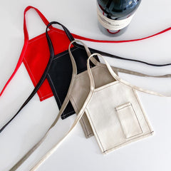 Personalised Wine Apron With Your Text, Merry Christmas Gift For Wine Lover