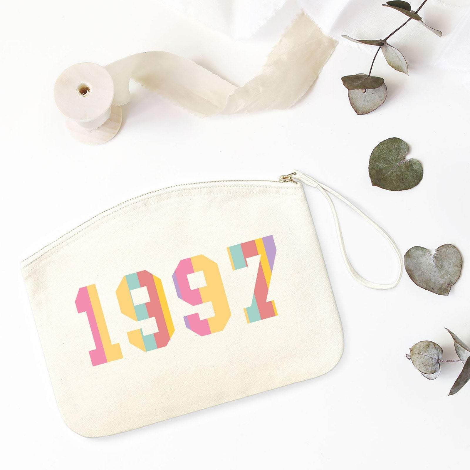 Personalised year makeup bag, Birthday gifts for women, Wife unique birthday or Christmas gift