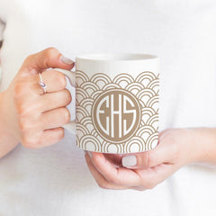 Personalized Monogrammed Mug, Personalised Mug With Monogram, Gift For Him Or Her, Coffee Mug