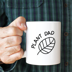 Plant dad mug, Father's Day gift, Plant lover daddy gift, Gardener dad, Houseplant, Leaf mug