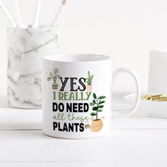Plant Lovers Gift, Plant Mum Plant Lady Coffee Mug, Houseplant Tea Cup