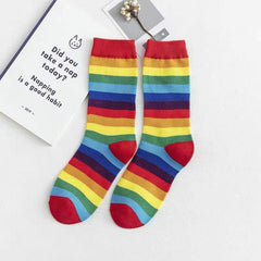 Pride rainbow socks, Pride gift, LGBTQ flag socks, Gay Pride, Cute LGBTQ accessory, Pride Week Gift