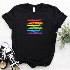 Pride t-shirt, UNISEX Rainbow tee, Pride gift, LGBT flag tshirt, Gay Pride