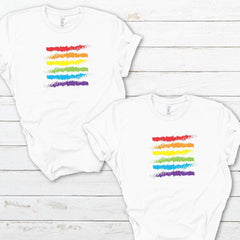 Pride t-shirt, UNISEX Rainbow tee, Pride gift, LGBT flag tshirt, Gay Pride