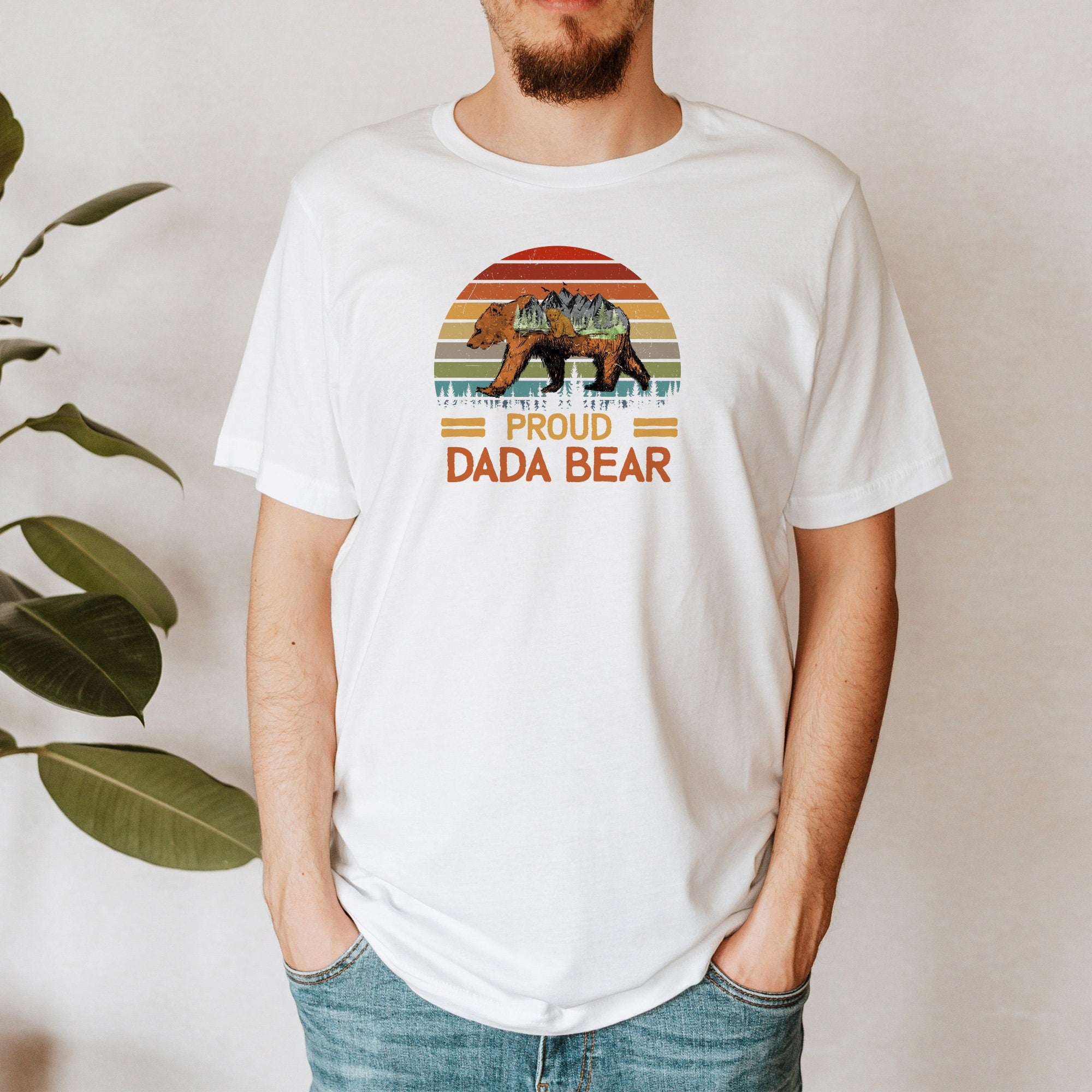 Proud Dada Bear T-Shirt, Father's Day Gift, First Father'S Day Present, Dad & Son Or Daughter