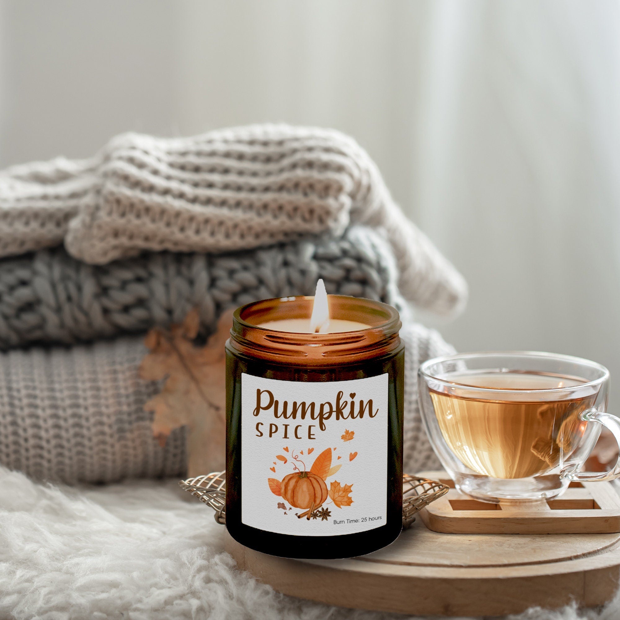 Pumpkin spice candle, Autumn decor, Pumpkin decor, Get cosy gift