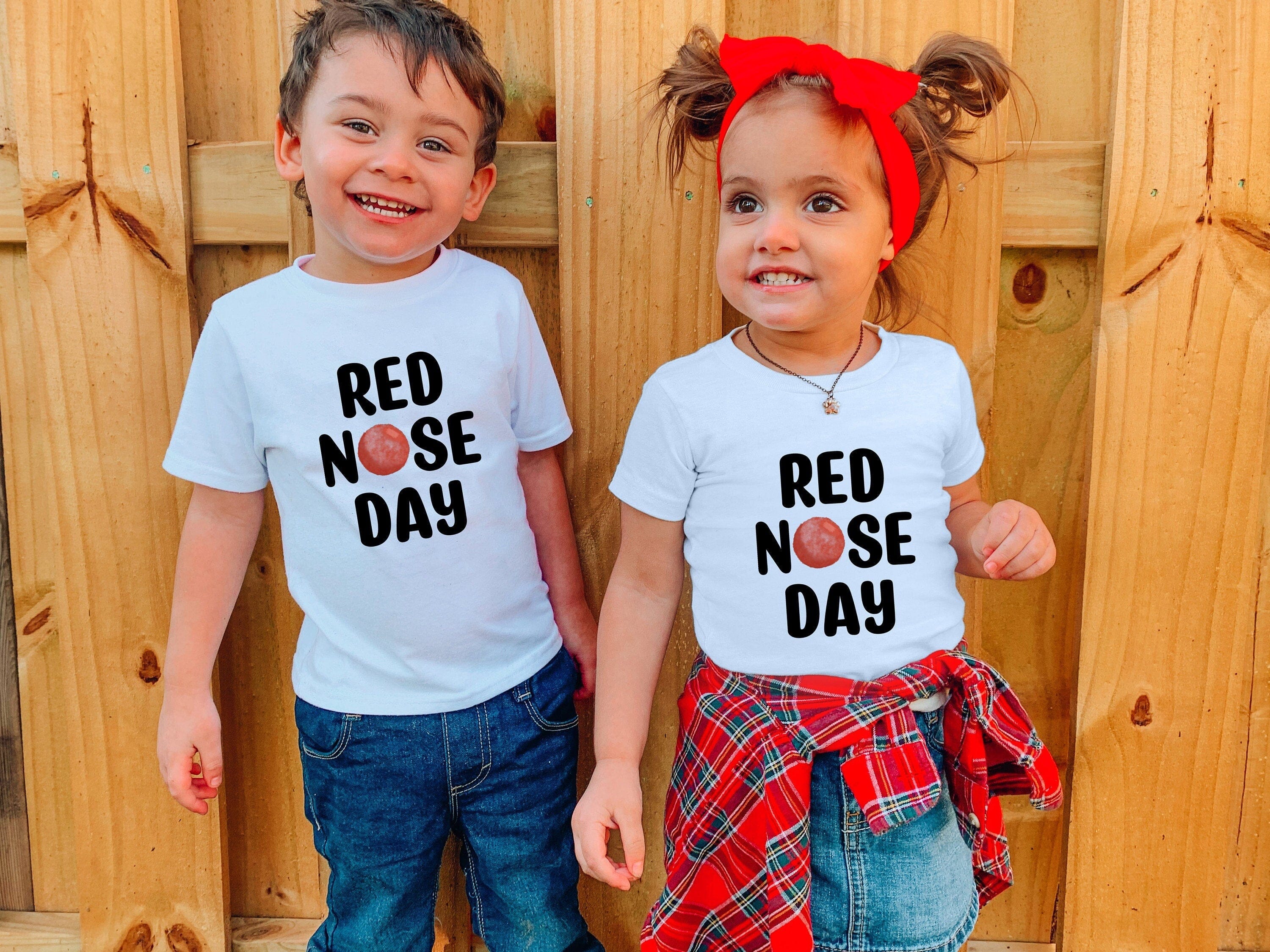 Red Nose Day T-Shirt, Adult And Kids Sizes, Red Nose Day