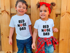 Red Nose Day T-Shirt, Adult And Kids Sizes, Red Nose Day