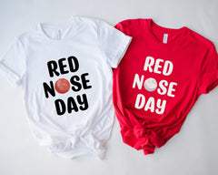 Red Nose Day T-Shirt, Adult And Kids Sizes, Red Nose Day