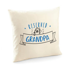 Reserved for grandpa cushion cover, Personalised grandpa gift with grandchildren's names