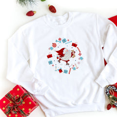 Santa Merry Christmas Jumper, Family Sweatshirt, Xmas Shirt Women Girl Young Toddler, Jumper Day