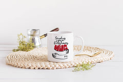 Sending you a Christmas hug mug, Personalised lockdown Xmas mug