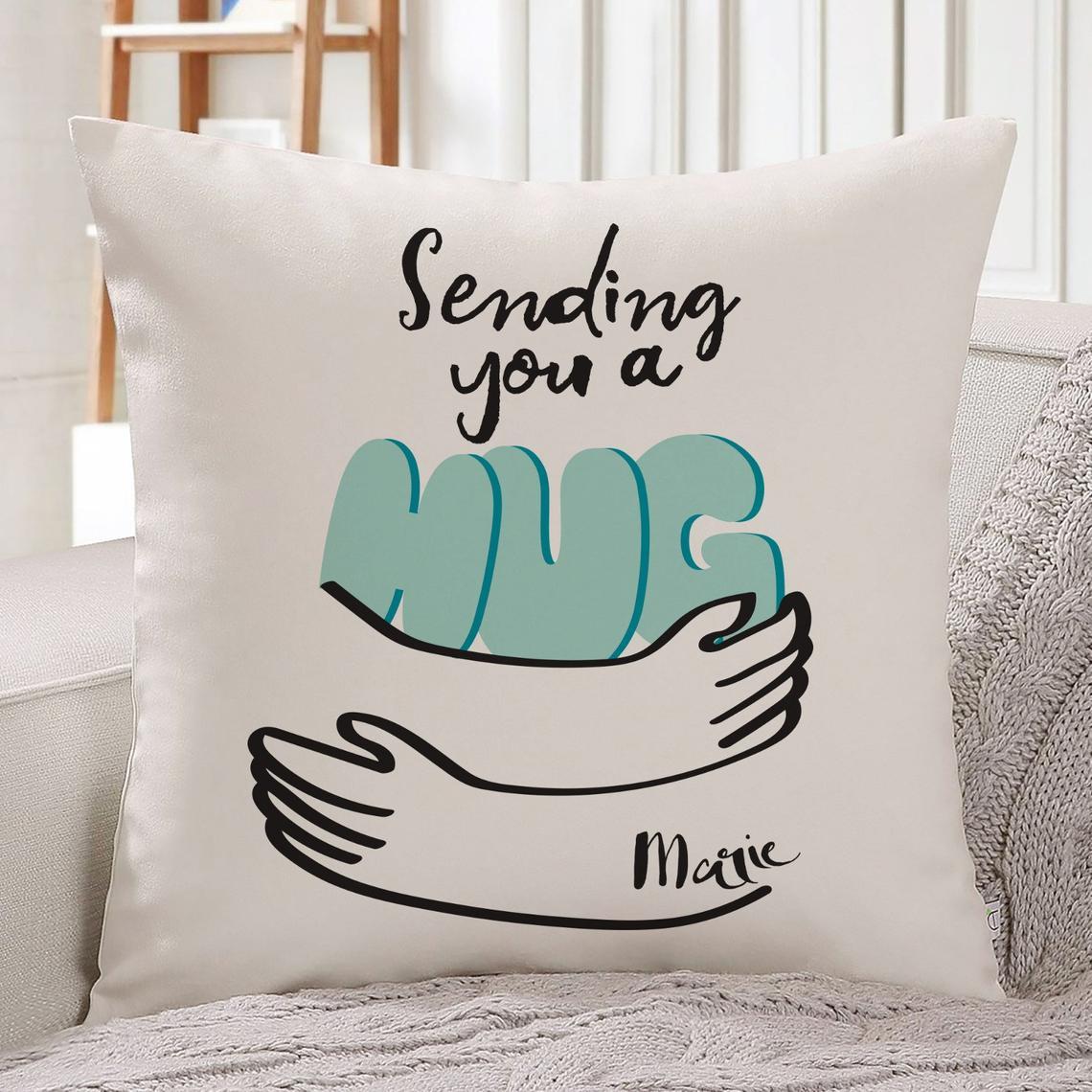 Sending you a hug cushion cover, Friends, soul sisters, auntie, grandma, mum gif
