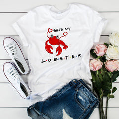She's my lobster He's my lobster t-shirt,Matching Valentine T-Shirt,Unisex Tee
