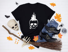 Skeleton Head T-Shirt, Halloween Costume, Halloween Tshirt