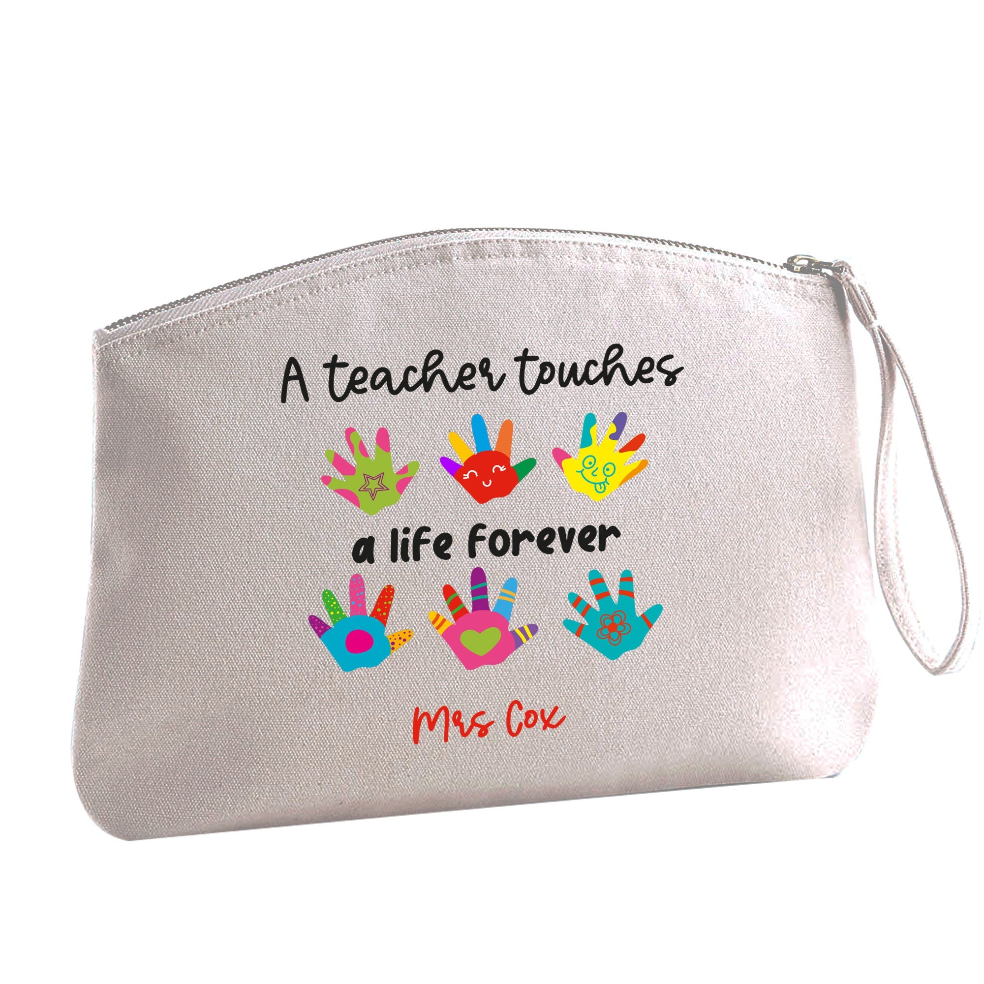 Teacher Multipurpose Accessory Bag, Personalised Teacher Thank You Gift, Appreciation Gifts