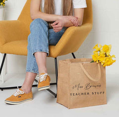Teacher tote bag, Personalised teacher thank you gift, Teacher Appreciation Gifts, Teacher Stuffs, End of Term Gift