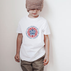 The King'S Coronation Official Emblem T-Shirt, Union Jack, King Charles 3 2023 Celebration Souvenir