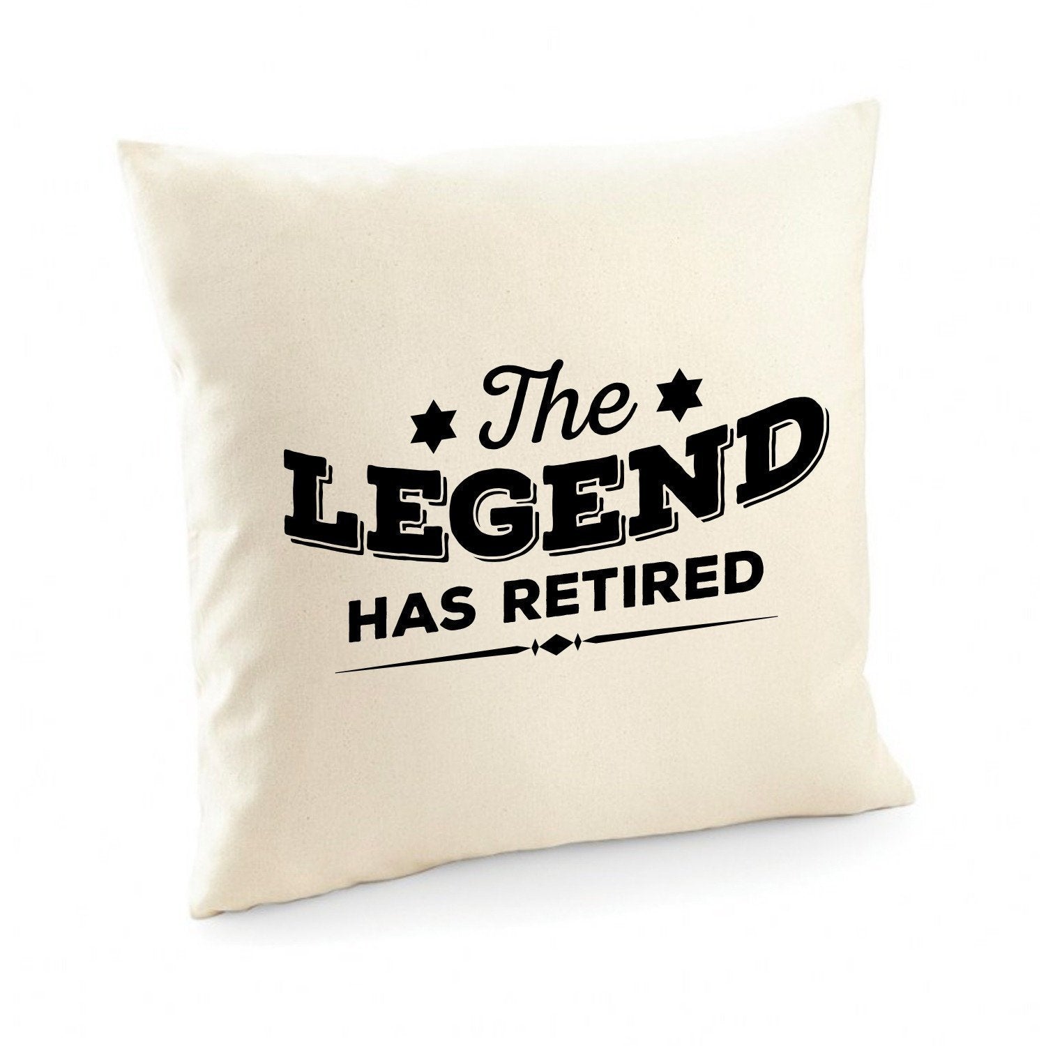 The Legend Has Retired Cushion Cover, Retirement Gift For Him Or Her, Leaving Job Gift