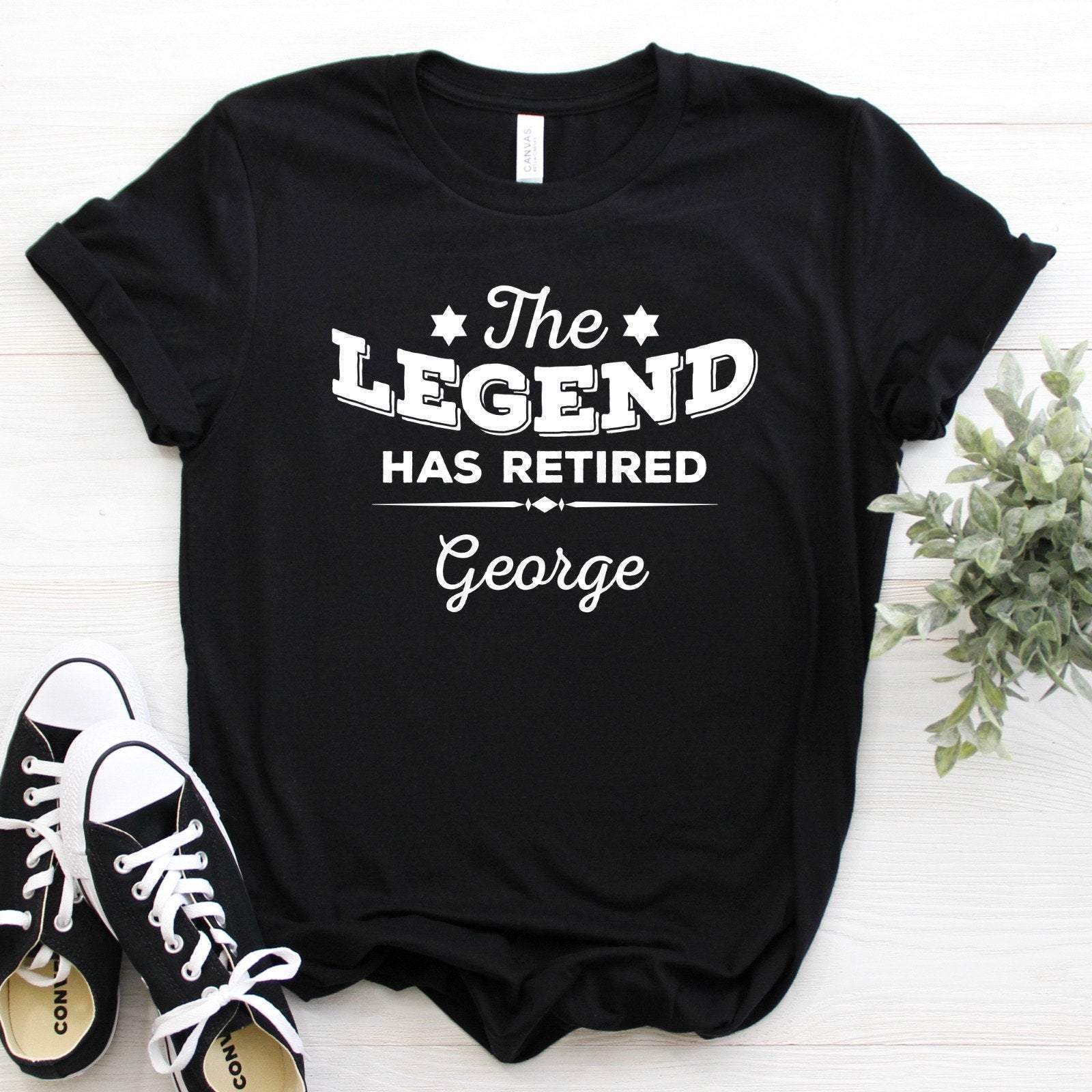 Legend Has Retired T Shirt Retirement Him Retired Tee Leaving Job