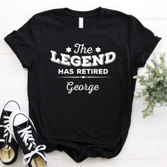 The Legend Has Retired T-Shirt For Men, Retirement Gift For Him, Retired Tee, Leaving Job Gift