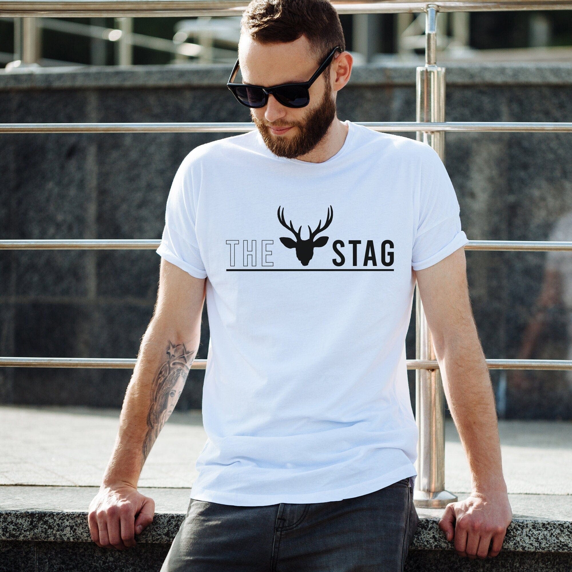 The Stag T-Shirt, Groom Gift, Funny Men'S Stag Night Tee, Stag Do, Honeymoon Engagement Outfit
