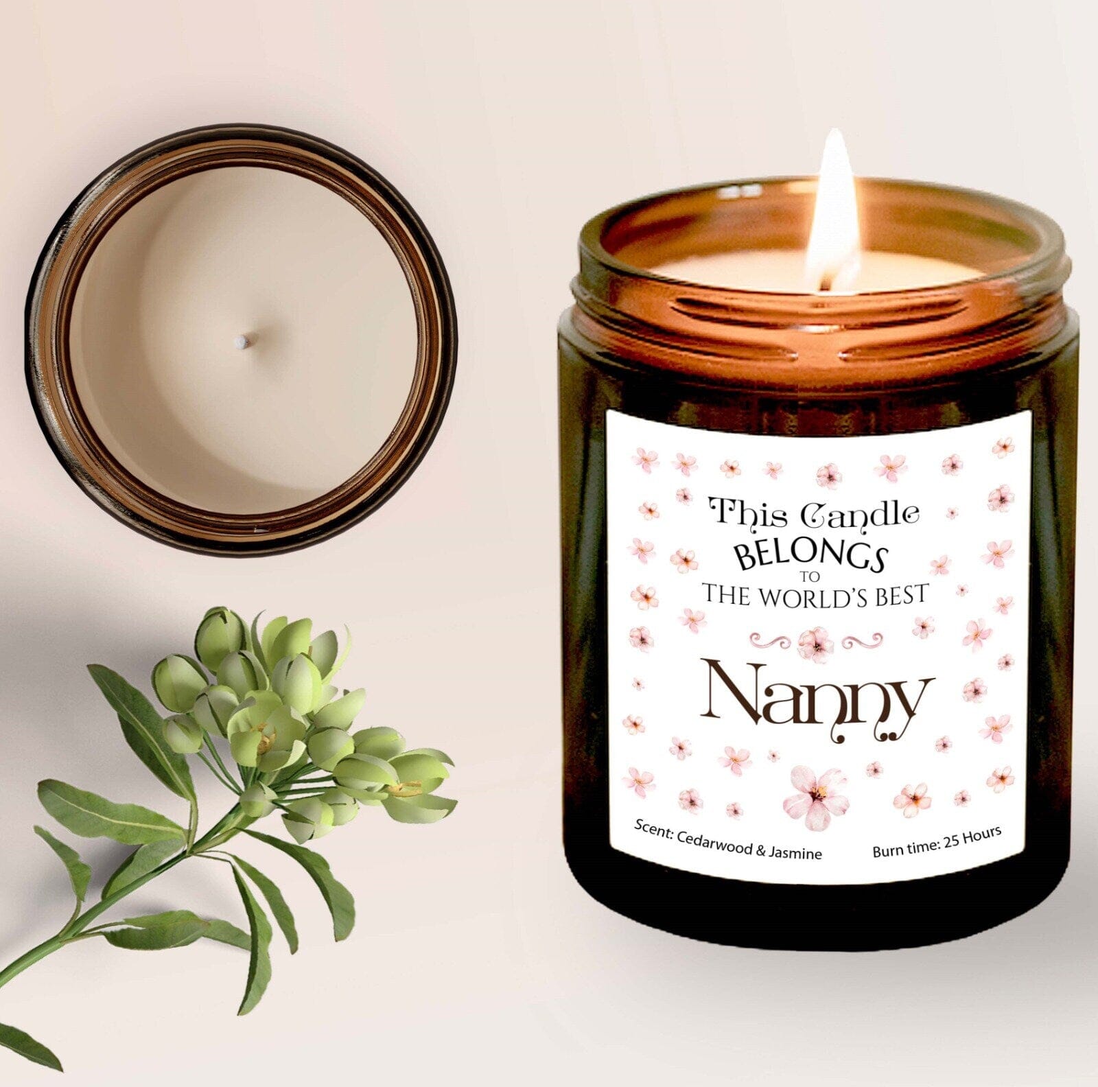 This Candle Belongs to The World's Best Nanny Scented Candle, Gift for grandma