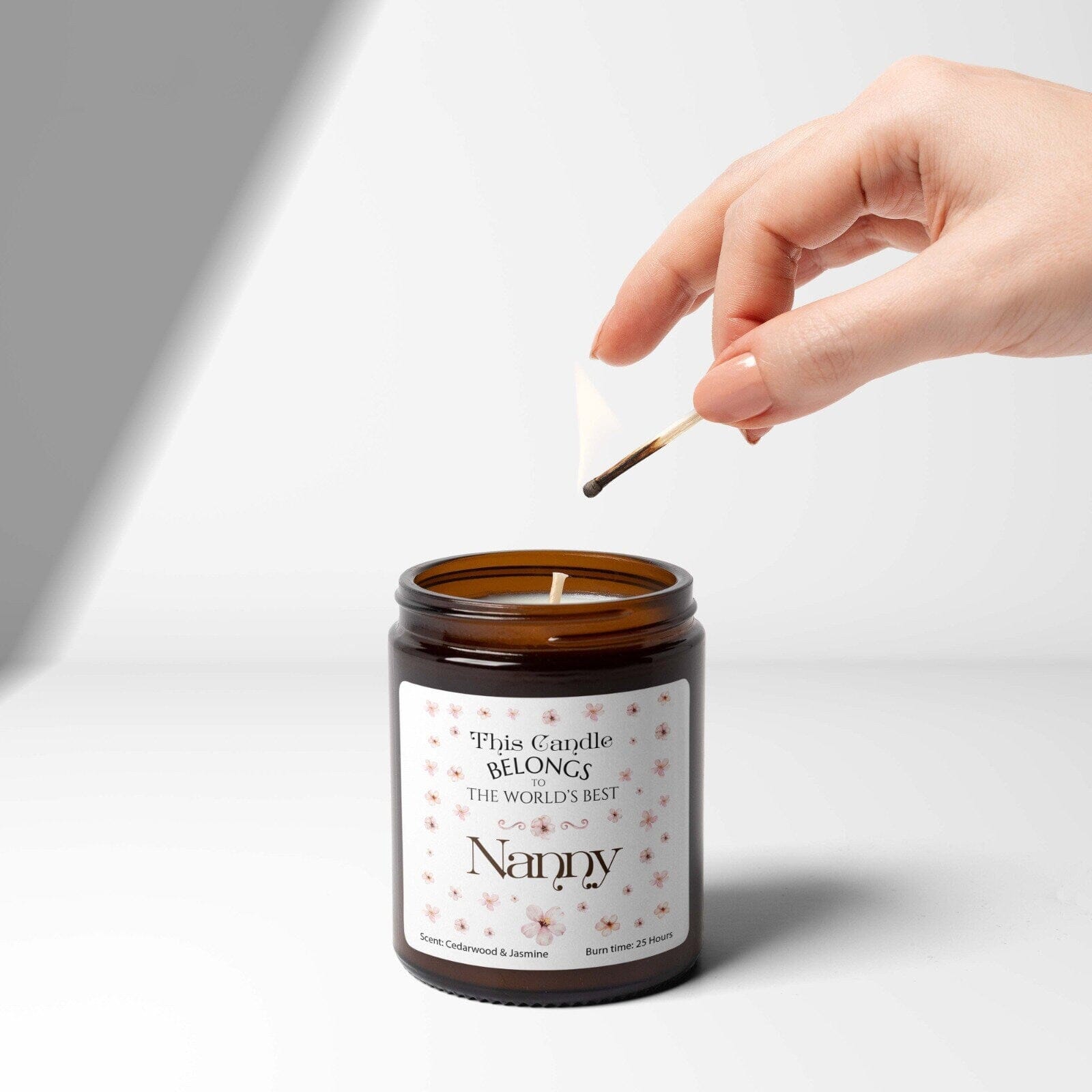 This Candle Belongs to The World's Best Nanny Scented Candle, Gift for grandma