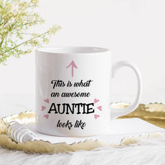 This is what an awesome auntie looks like mug, Mother's Day gift, Christmas gift
