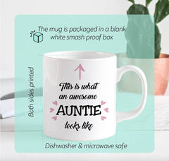 This is what an awesome auntie looks like mug, Mother's Day gift, Christmas gift