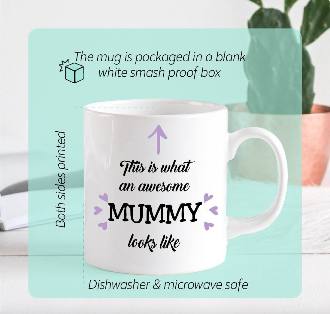 This is what an awesome mummy looks like mug, Mother's Day gift, Christmas gift