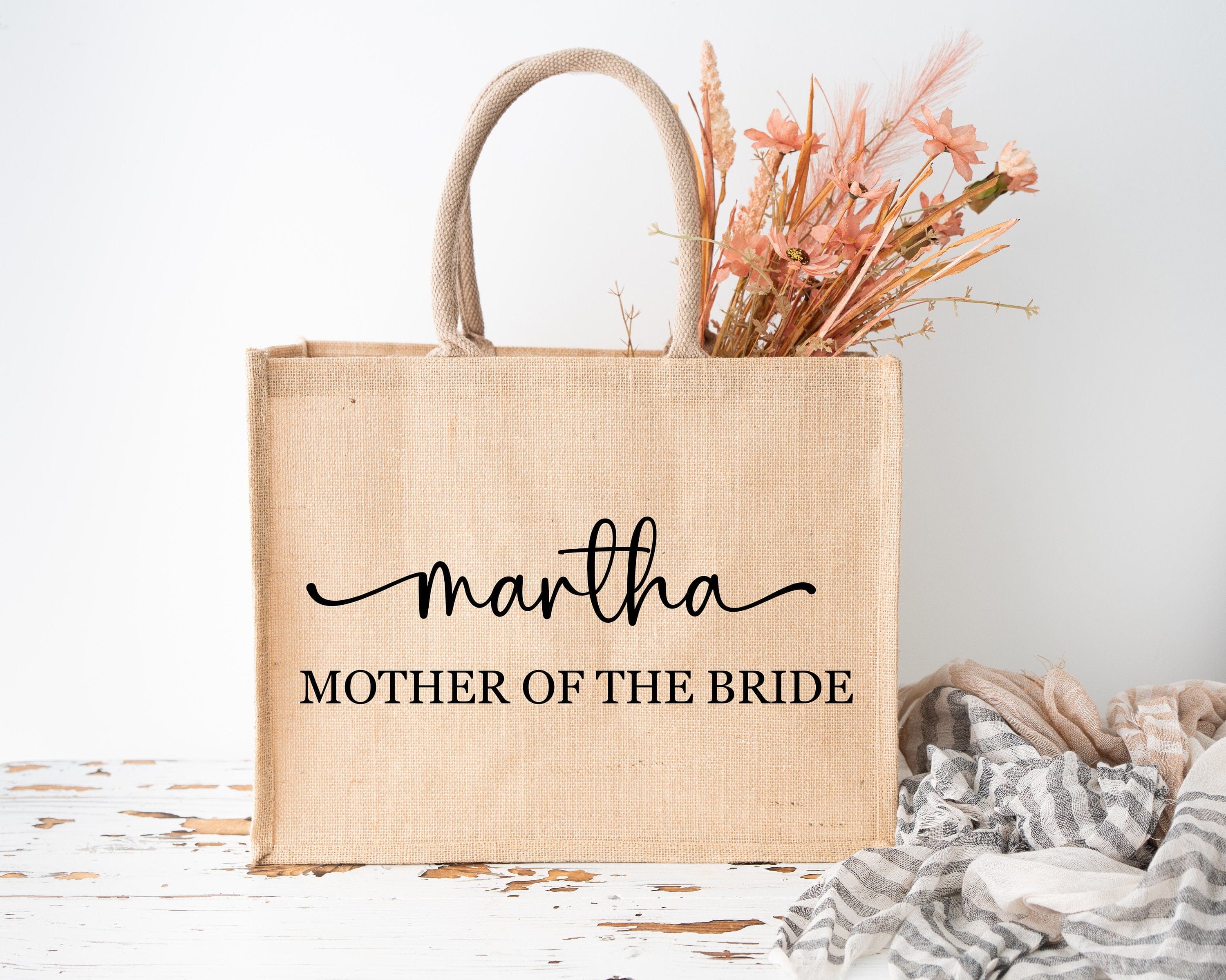 Tote Bag for the Bride Mother of The Bride Bridesmaid Maid of Honour, Wedding Gift