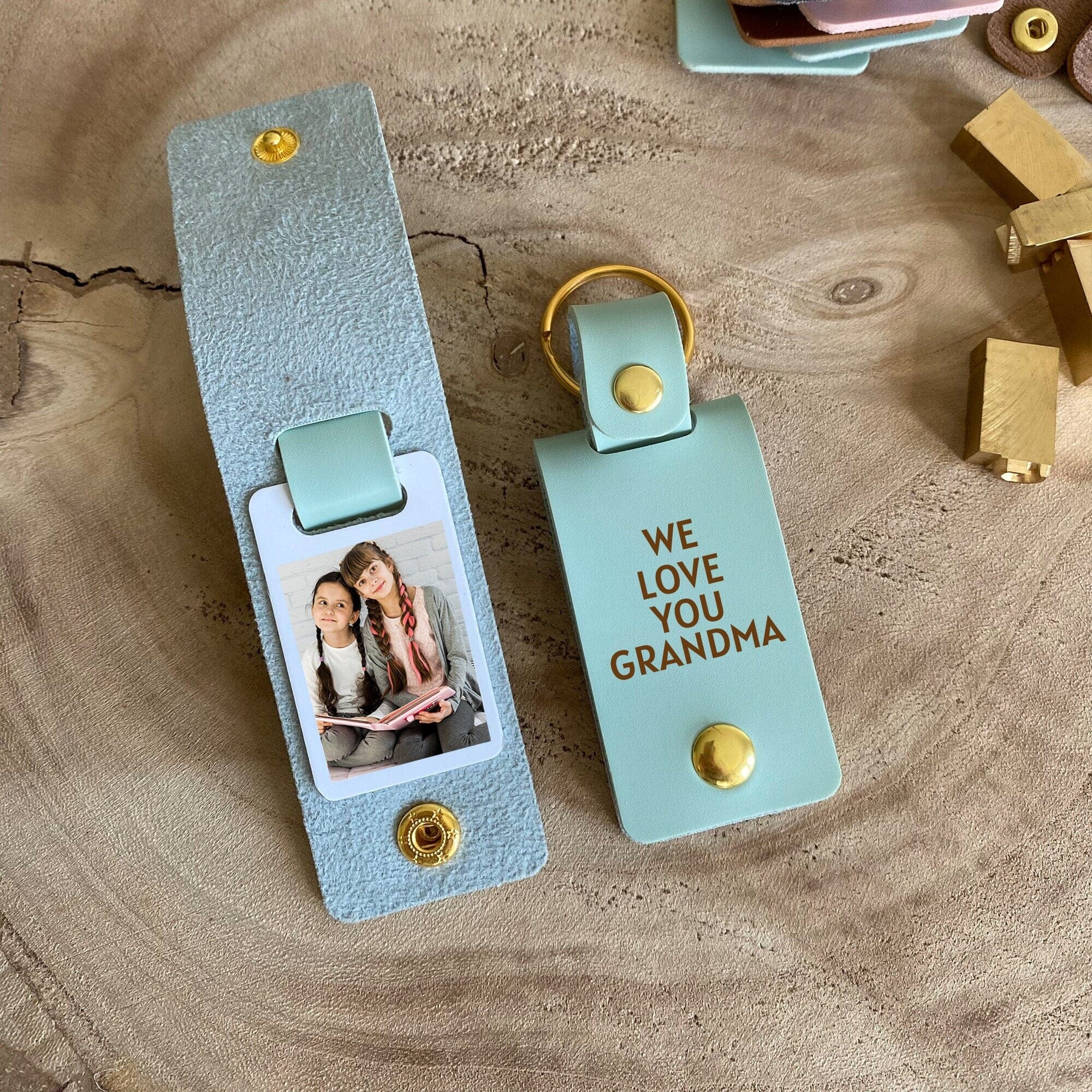 We love you dad photo keyring, Available for mum daddy grandad uncle, Father's Day Keychain gift for him